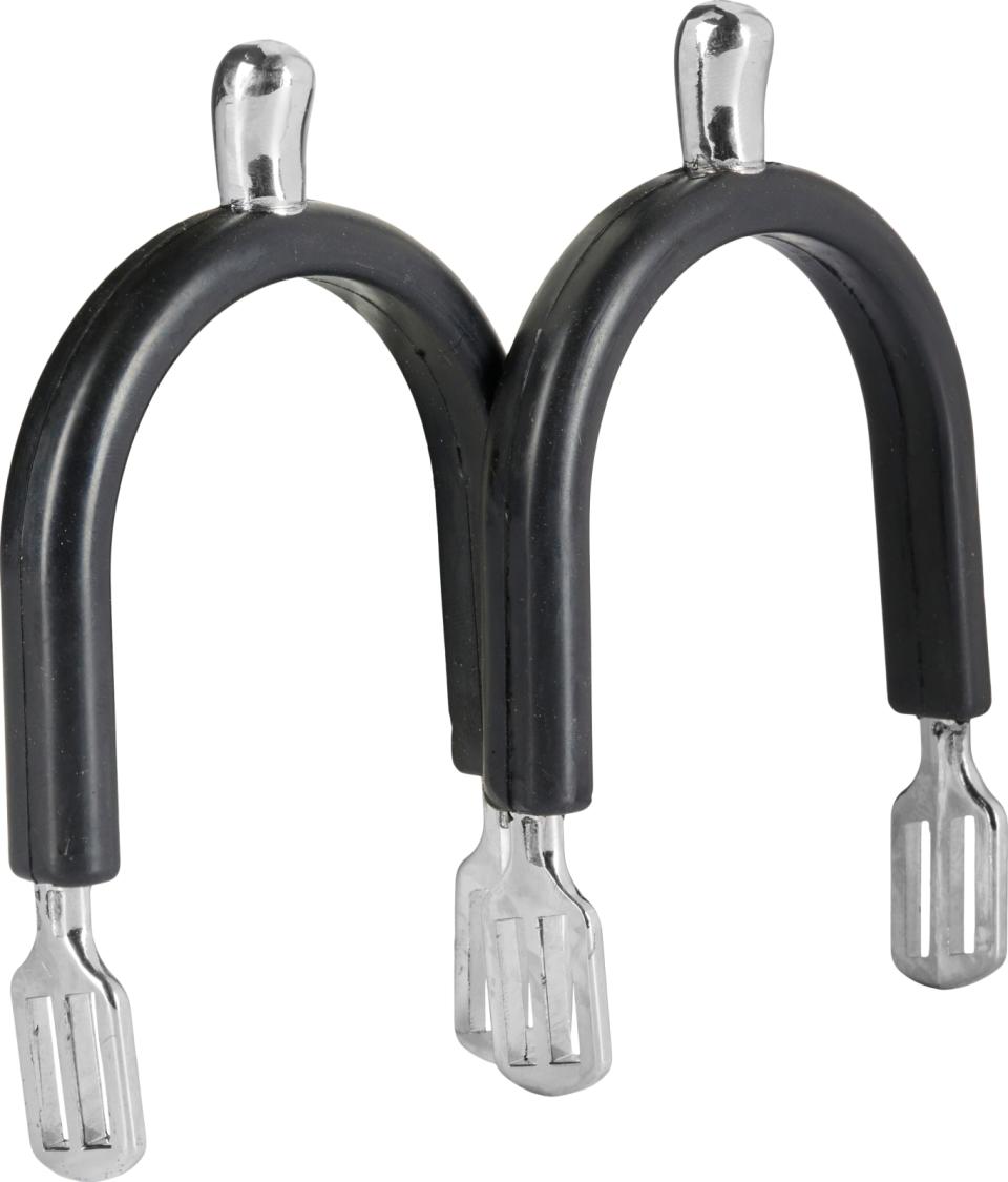 Equipage-sporer med gummibelægning inkl. sporeremme - Damemodel