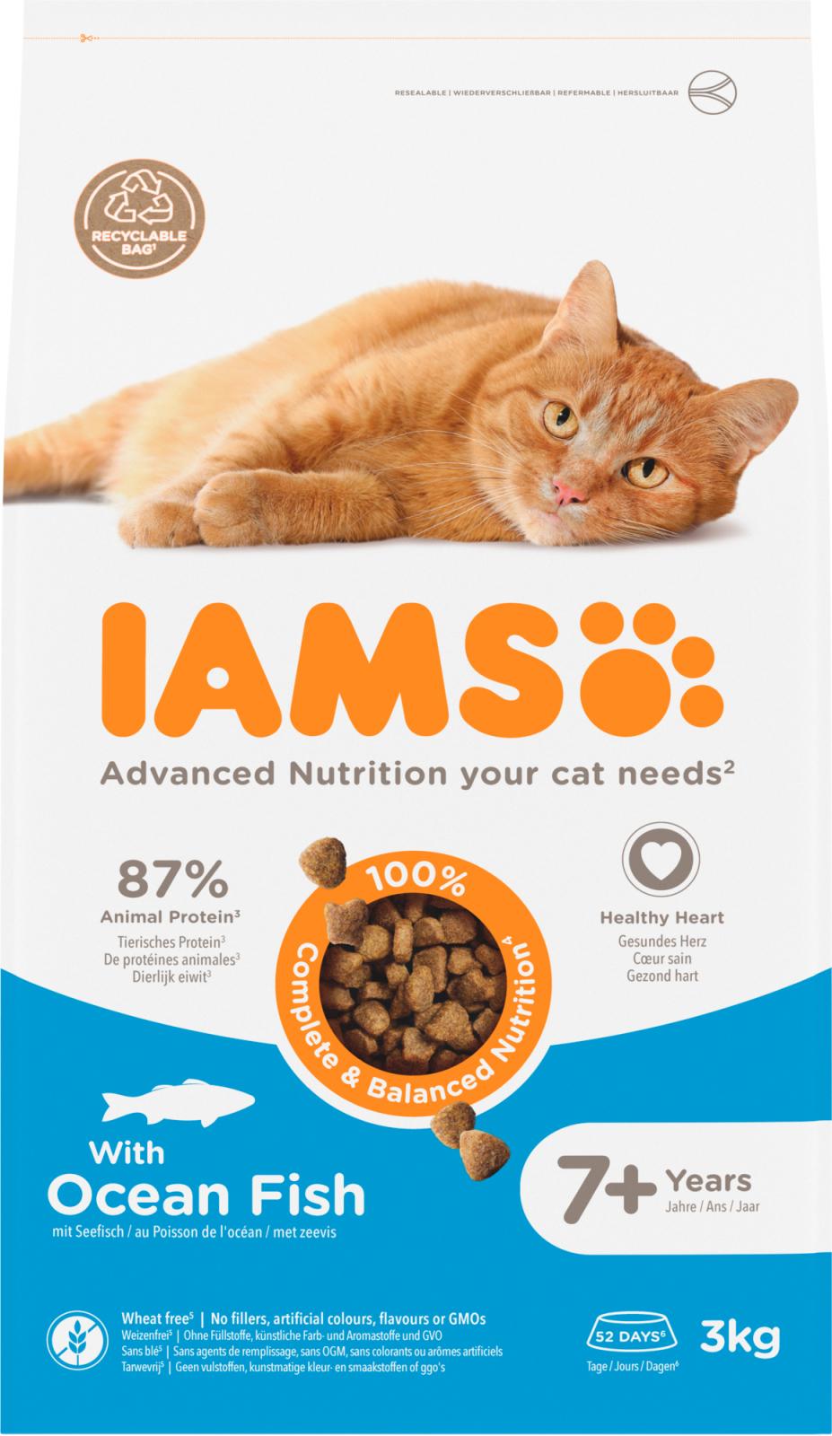 IAMS CAT Vitality Mature & Senior havfisk