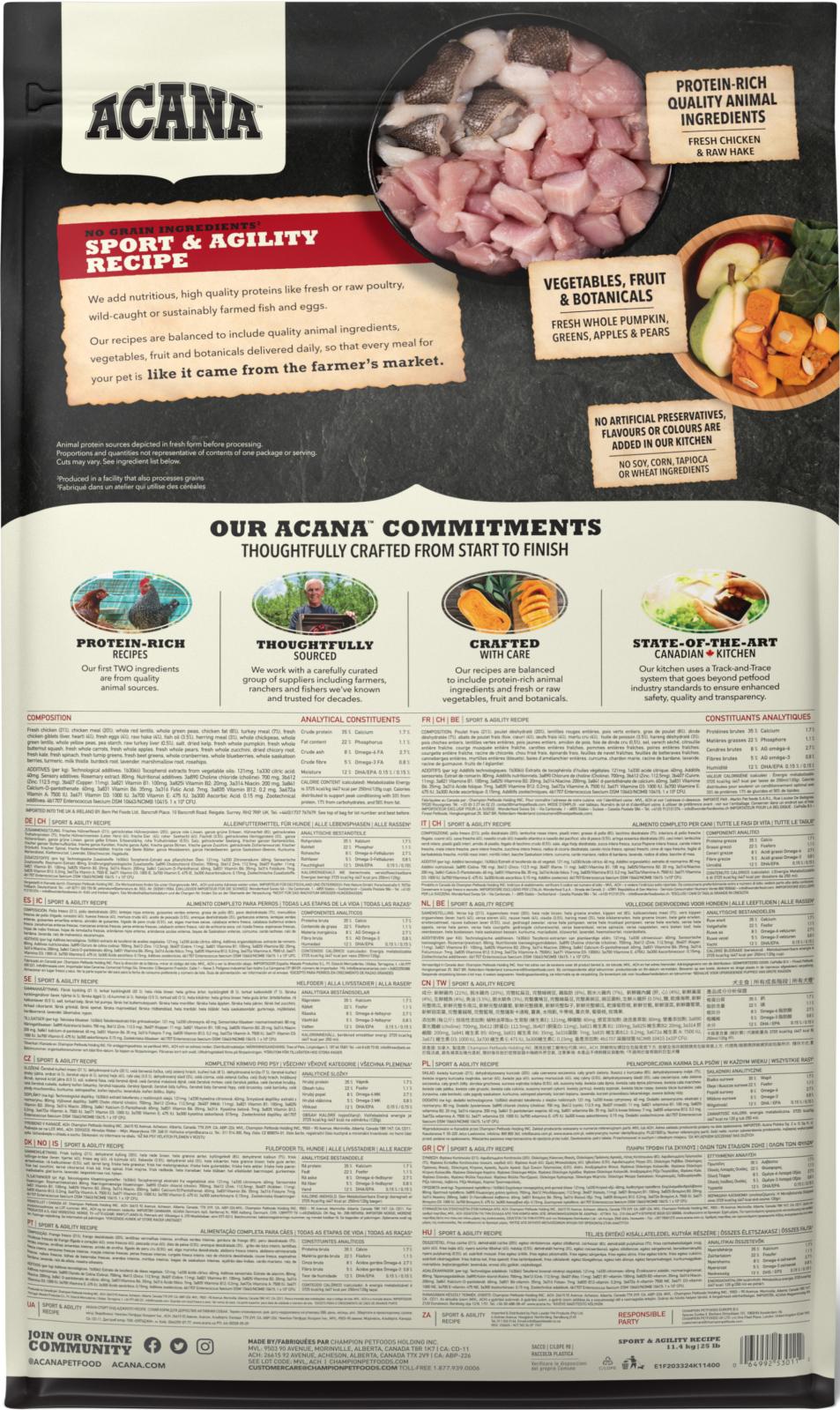 ACANA Dog Range Sport & Agility (kyckling och fisk)