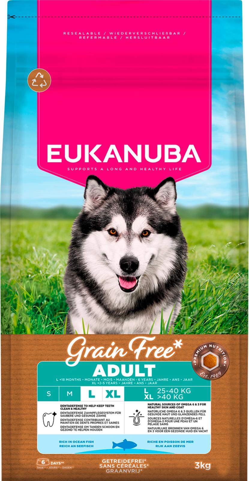 EUKANUBA Adult Large Breed Grainfree Havsfisk