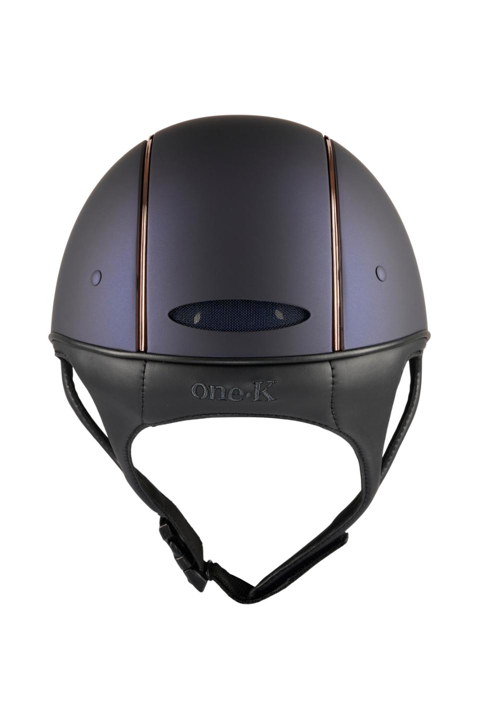 One K MIPS Defender ridehjelm - matt topp, rosegold pipe