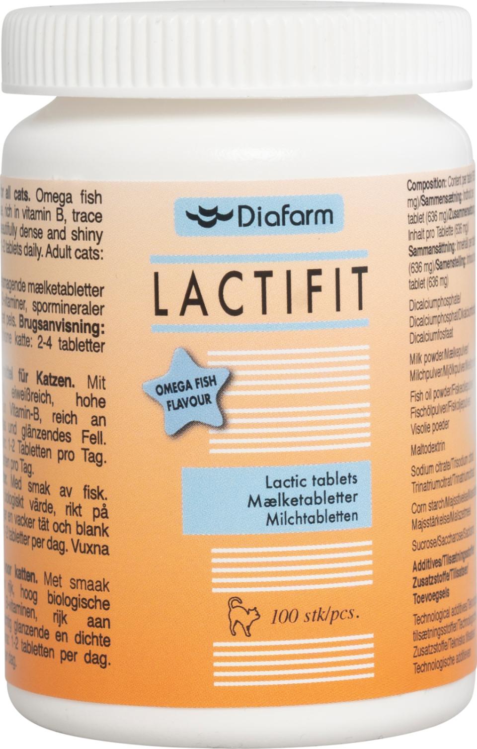 Diafarm LactiFit melkegjær-tabletter med omega 3