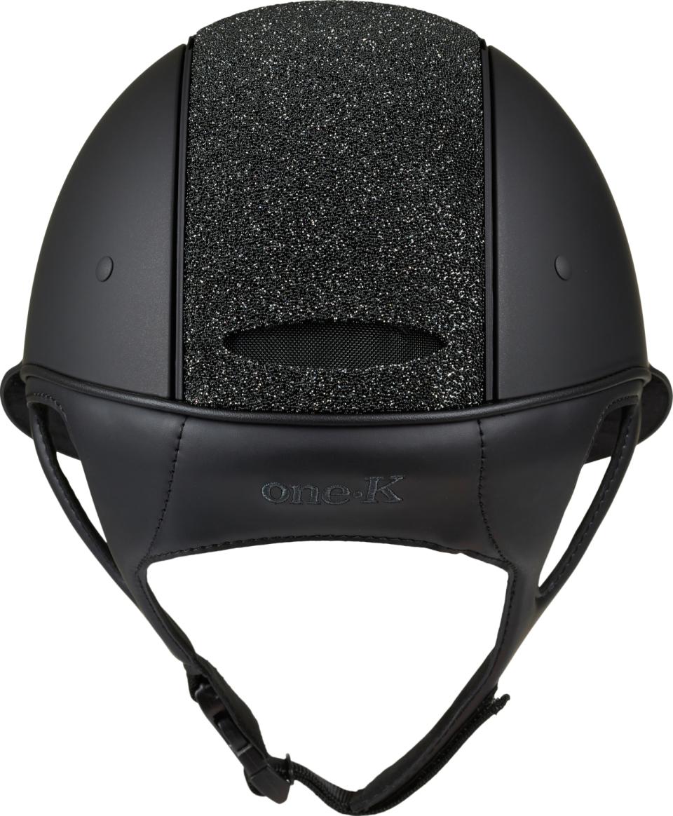 One K Avancé ridehjelm - glittertopp, svart pipe