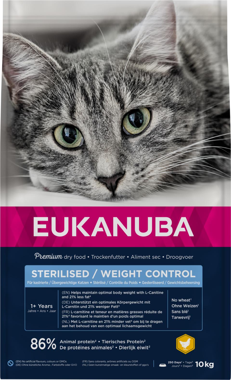 EUKANUBA CAT Adult Steriliseret/Vægtkontrol