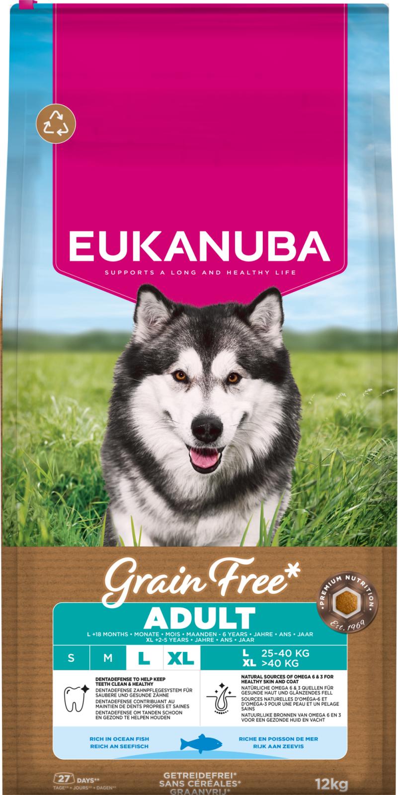EUKANUBA Adult Large Breed Grainfree Havsfisk