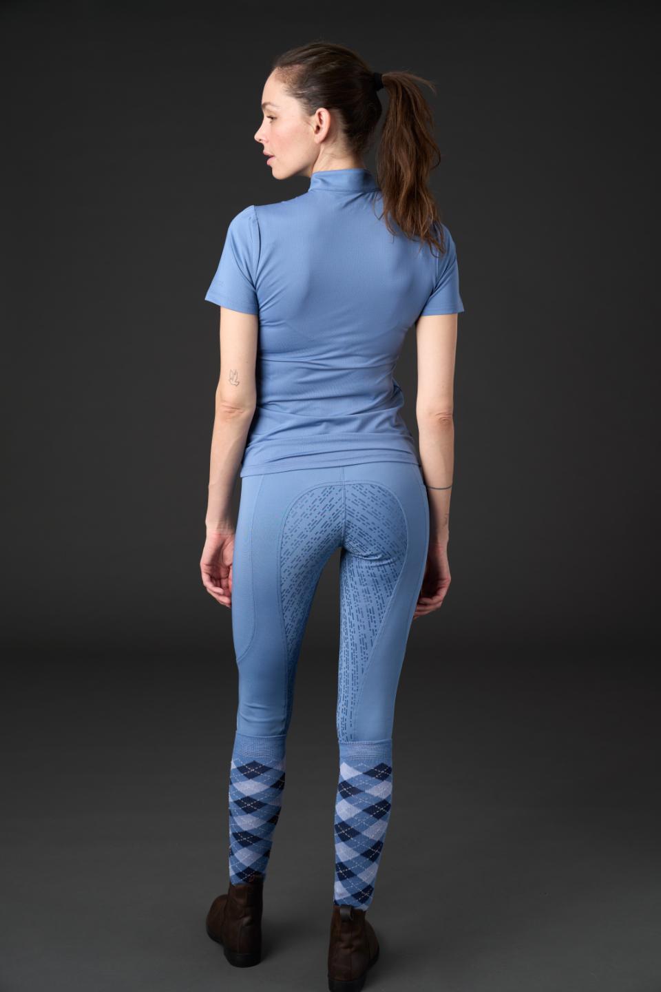 Equipage Hasty Half-zip Reitbluse mit kurzen Ärmeln