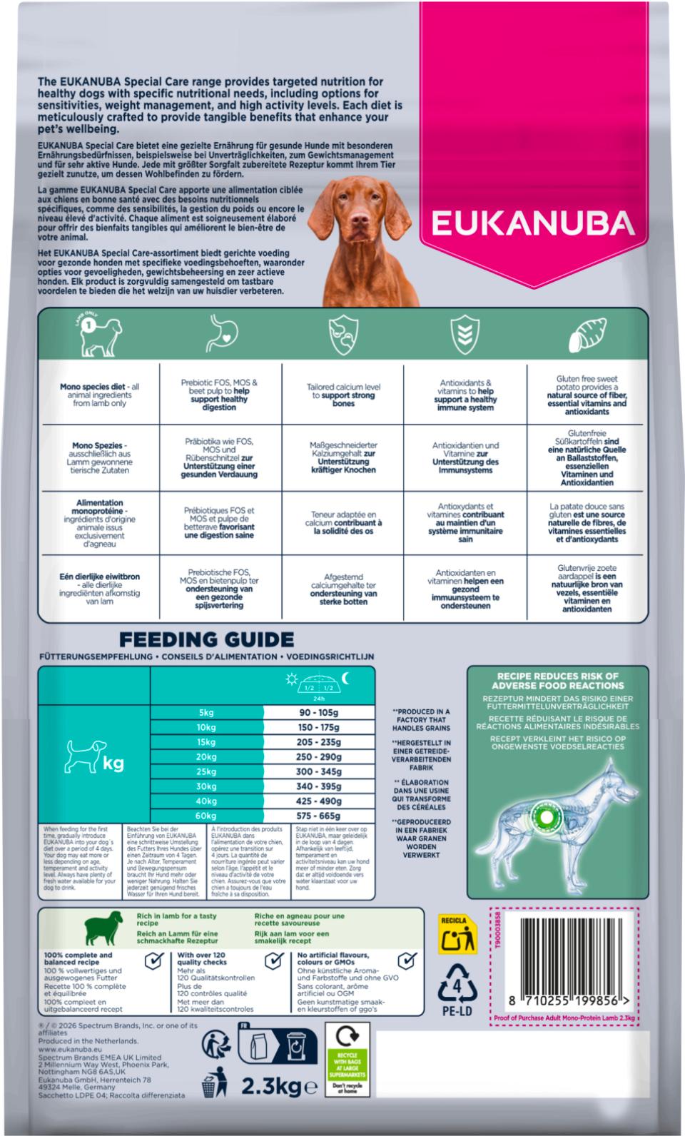 Eukanuba Special Care Adult All Breeds Mono-Protein Lamm
