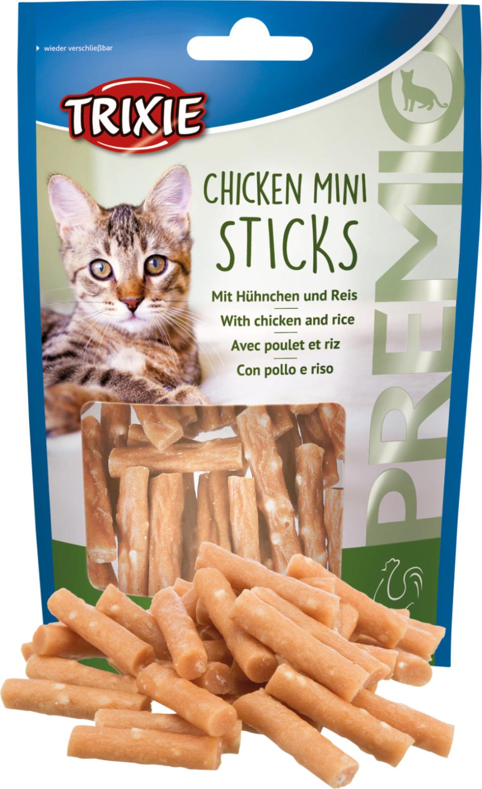Premio Chicken Mini Sticks (kylling og ris)