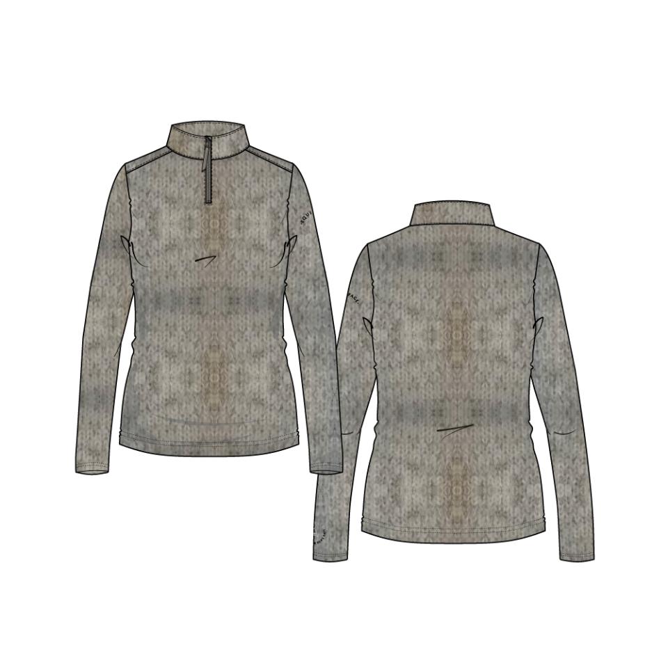 Equipage Stacey langärmeliges Reitshirt mit halbem half-zip