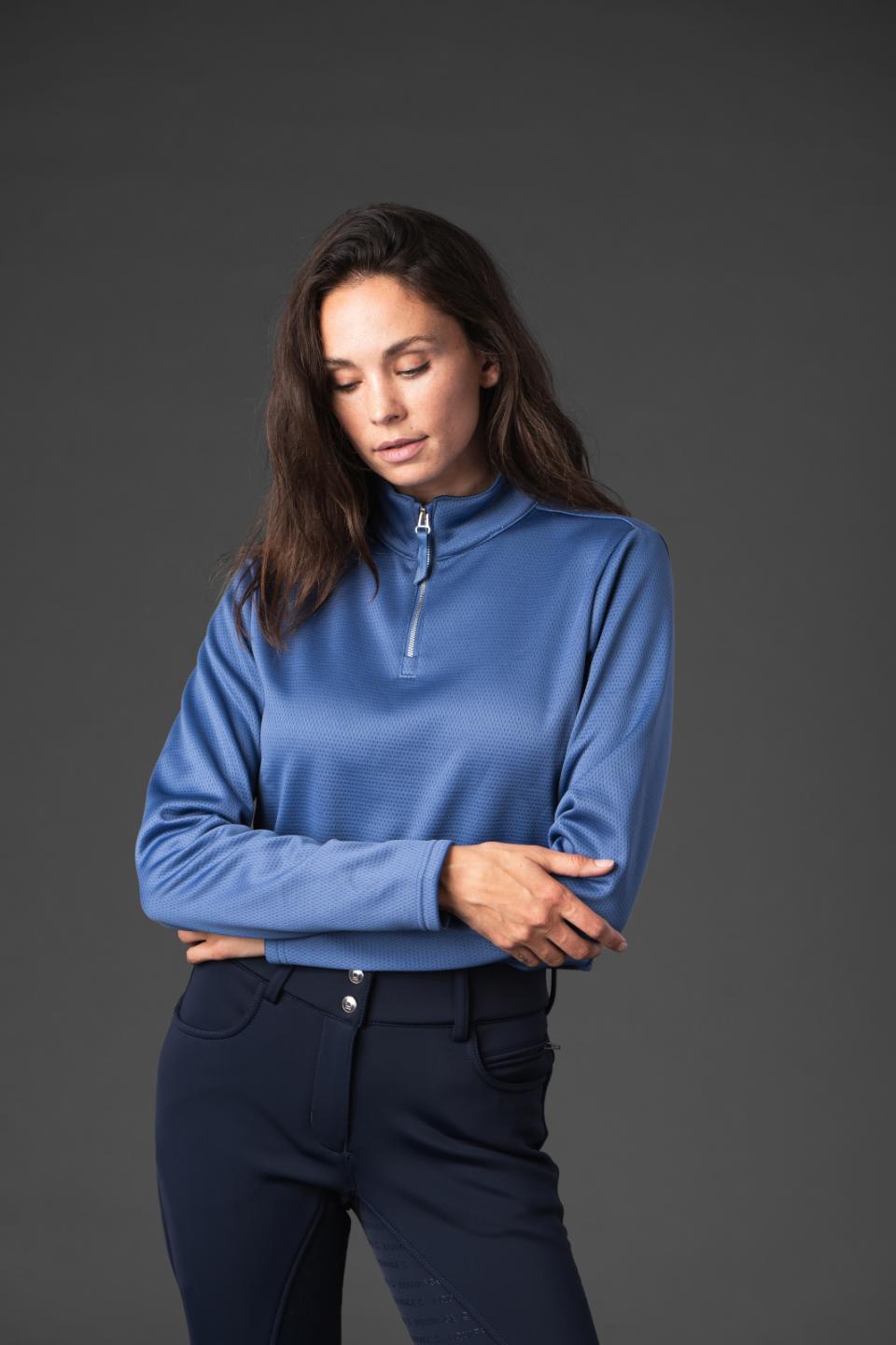 Equipage Scarlet langærmet half-zip rideshirt