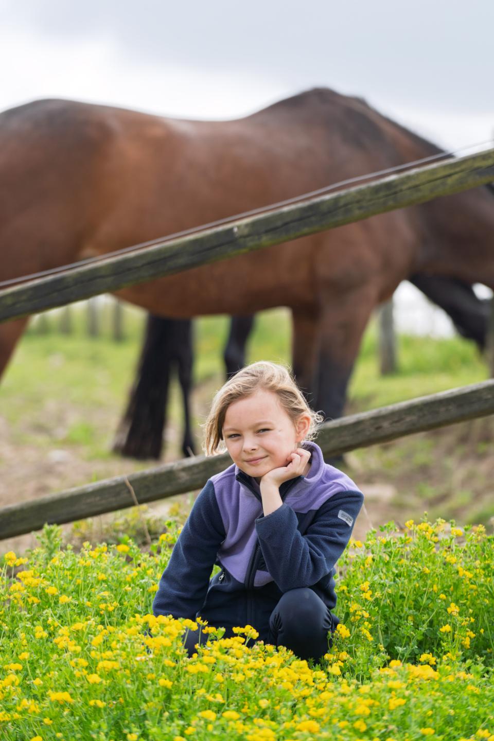 Equipage Allison fleecejacka för barn