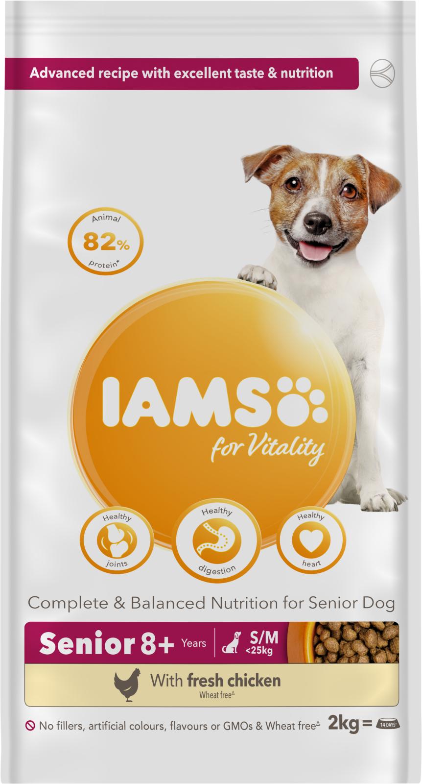 IAMS Vitality Senior & Mature Small/Medium Breed Chicken