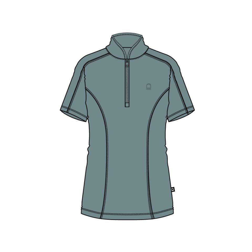 Equipage Awesome kurzärmelige Reitbluse mit Reißverschluss