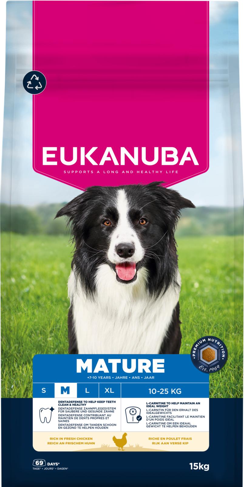 EUKANUBA Mature Medium Breed kylling