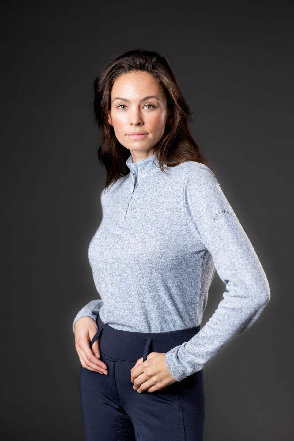 Equipage Stacey half-zip long-sleeved riding shirt