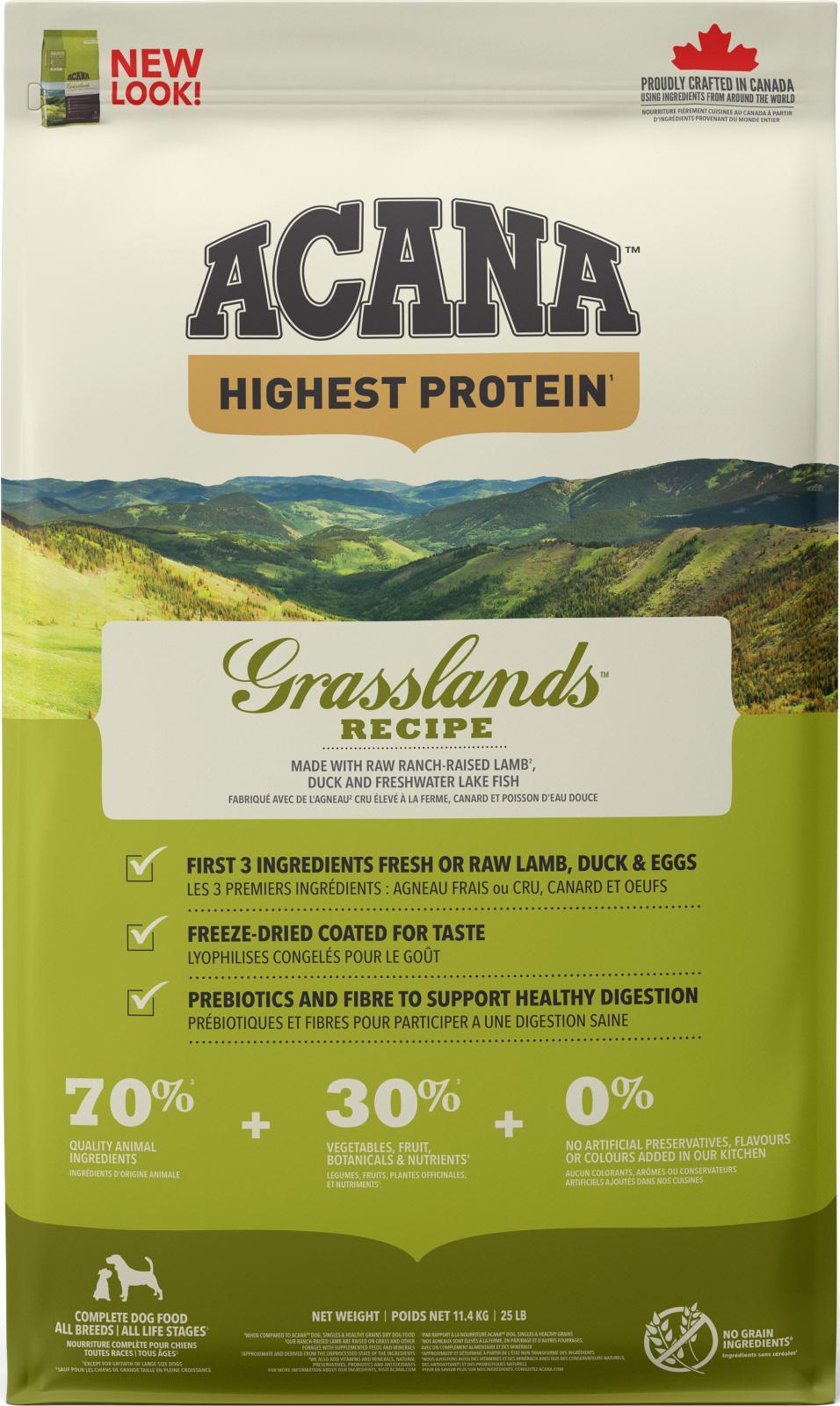 ACANA Highest Protein Dog Grasslands (lam og and)