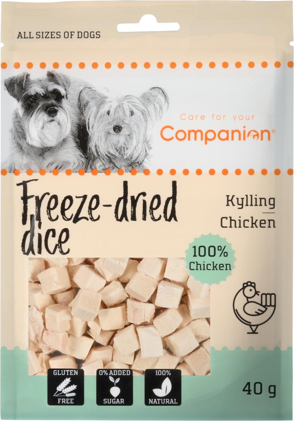Companion Freeze-dried Dice (kylling)