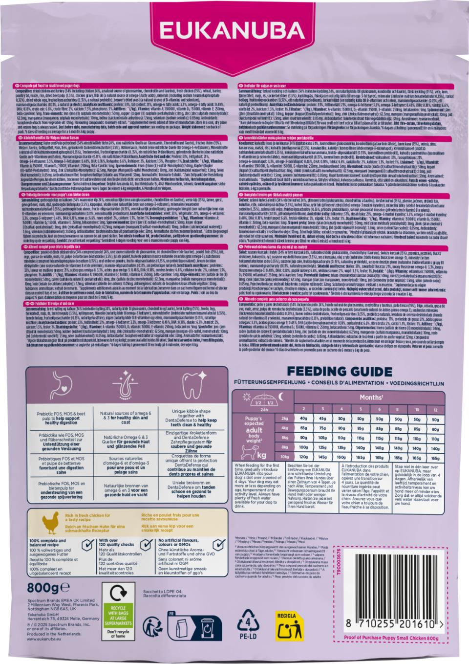 EUKANUBA Puppy Small Breed kylling