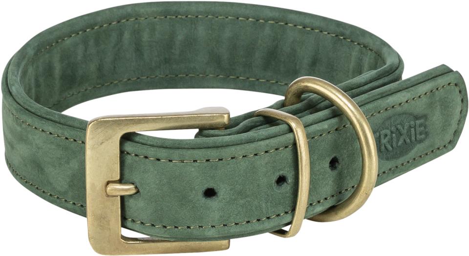 Trixie Pure hundehalsbånd, læder ekstra bred