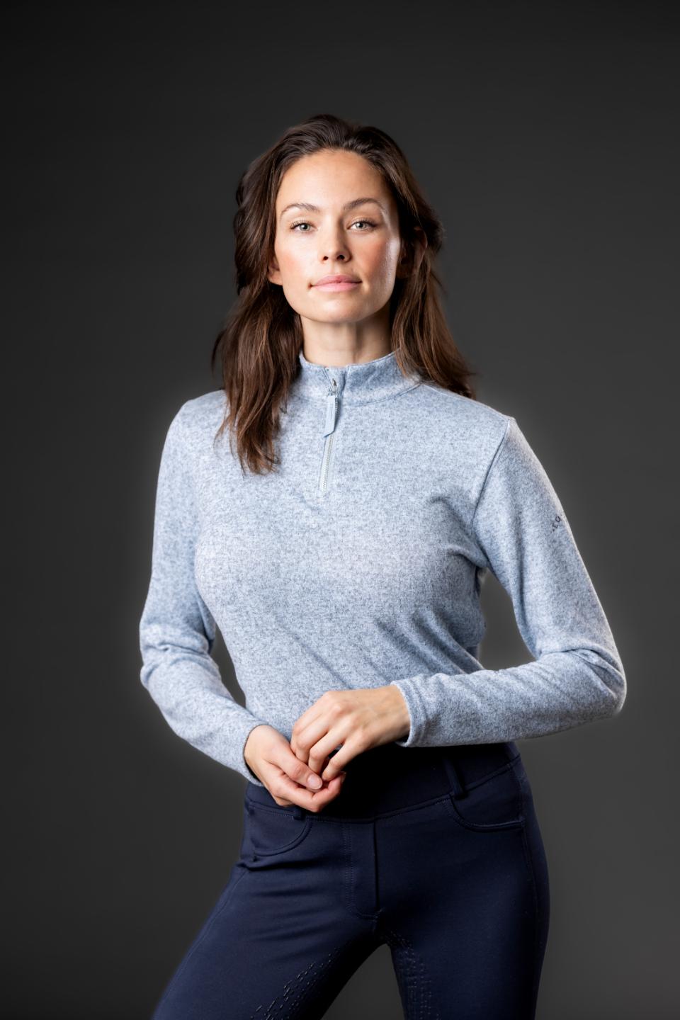 Equipage Stacey half-zip long-sleeved riding shirt