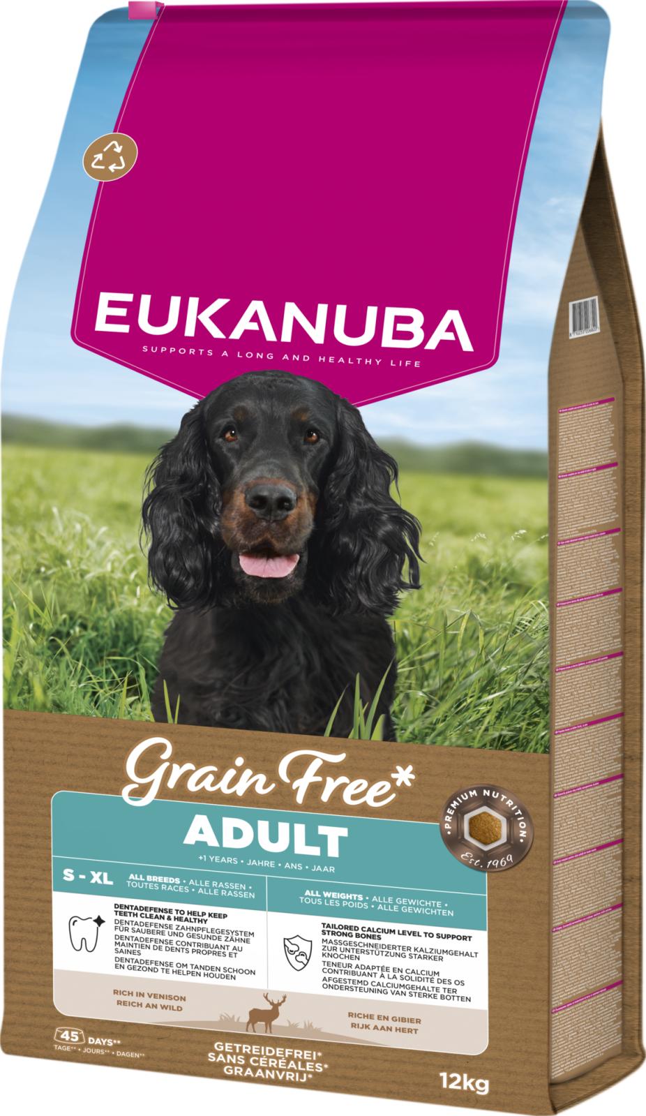 EUKANUBA Adult All Breed Grainfree hjortekød