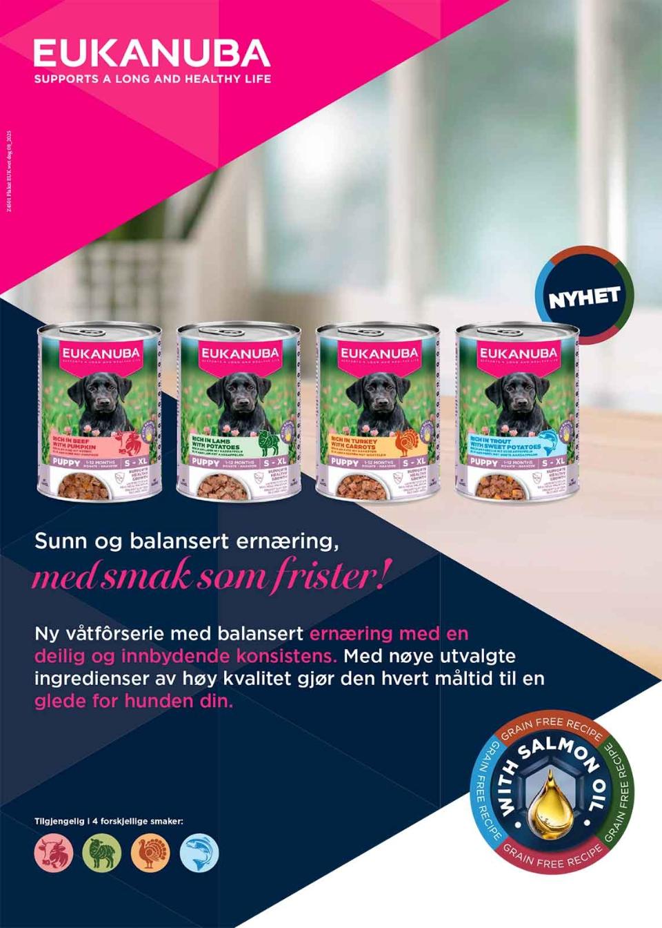 Eukanuba Butik Plakat - Våtfòr (norsk tekst)