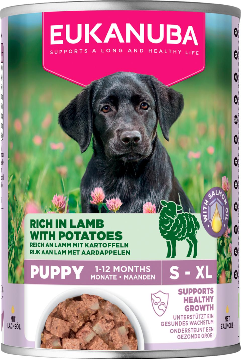 Eukanuba Puppy hundevådfoder, lam med kartoffel