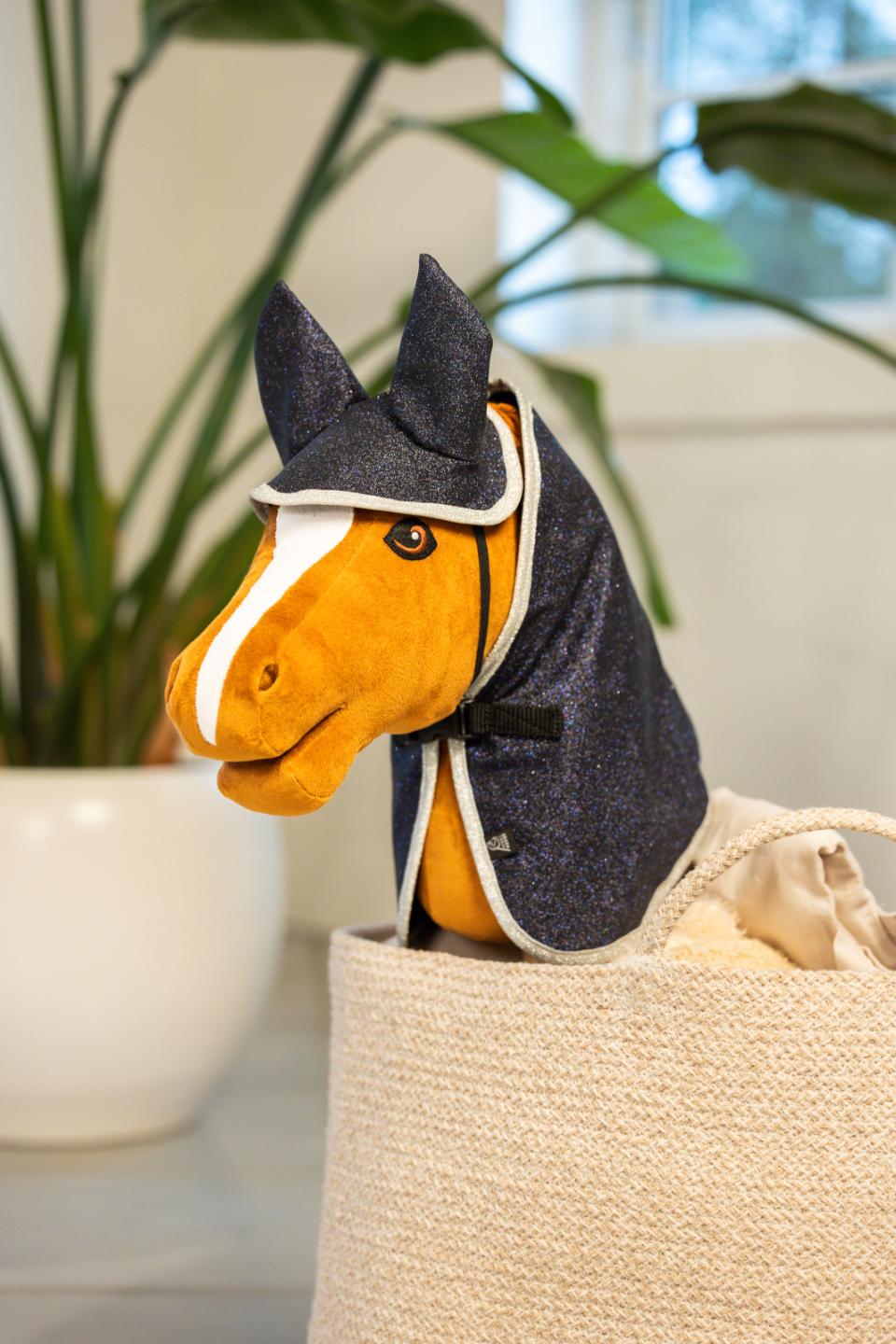 My Hobby Horse-dækken og hut, navy glitter