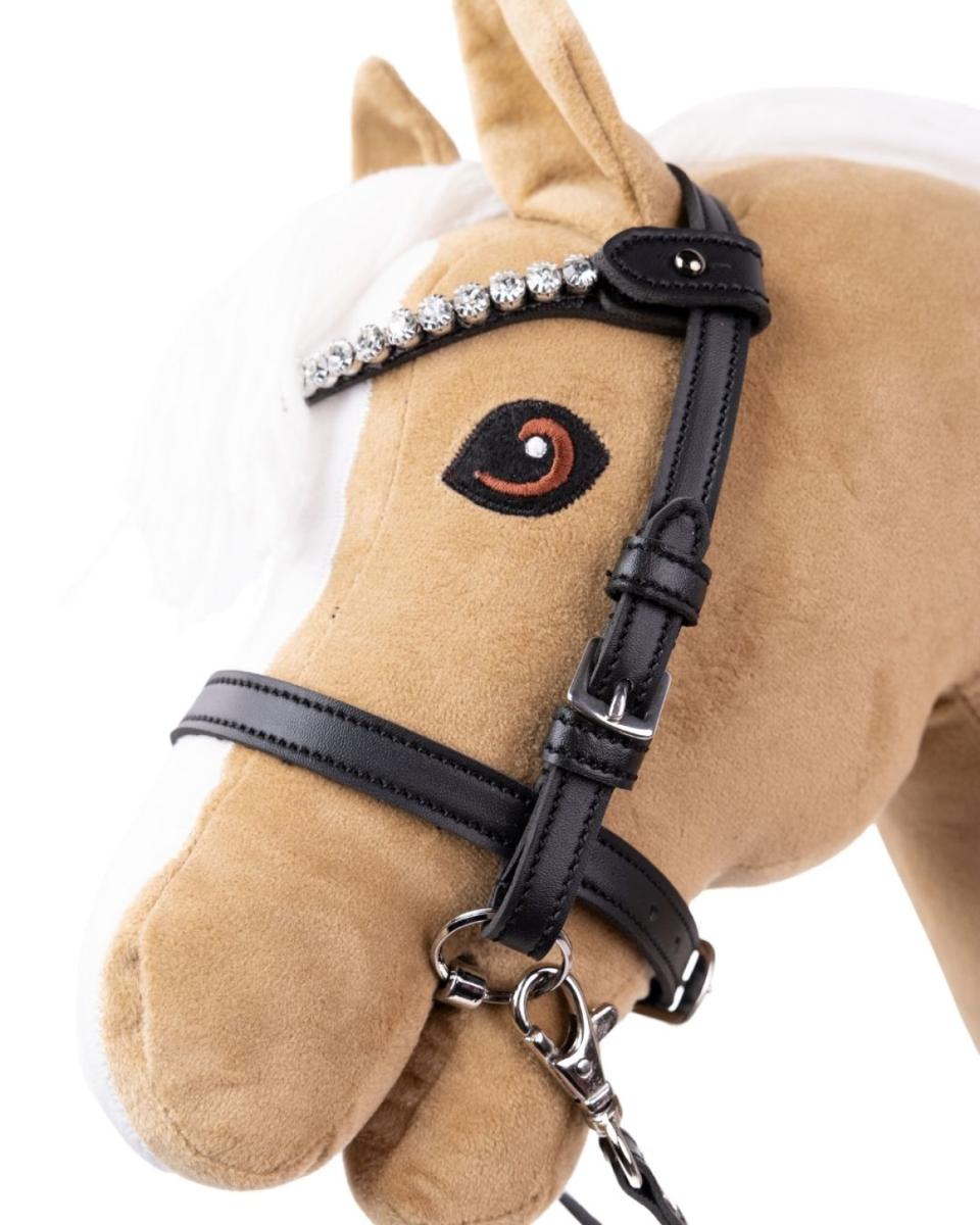 My Hobby Horse Bridle, black with silver stones