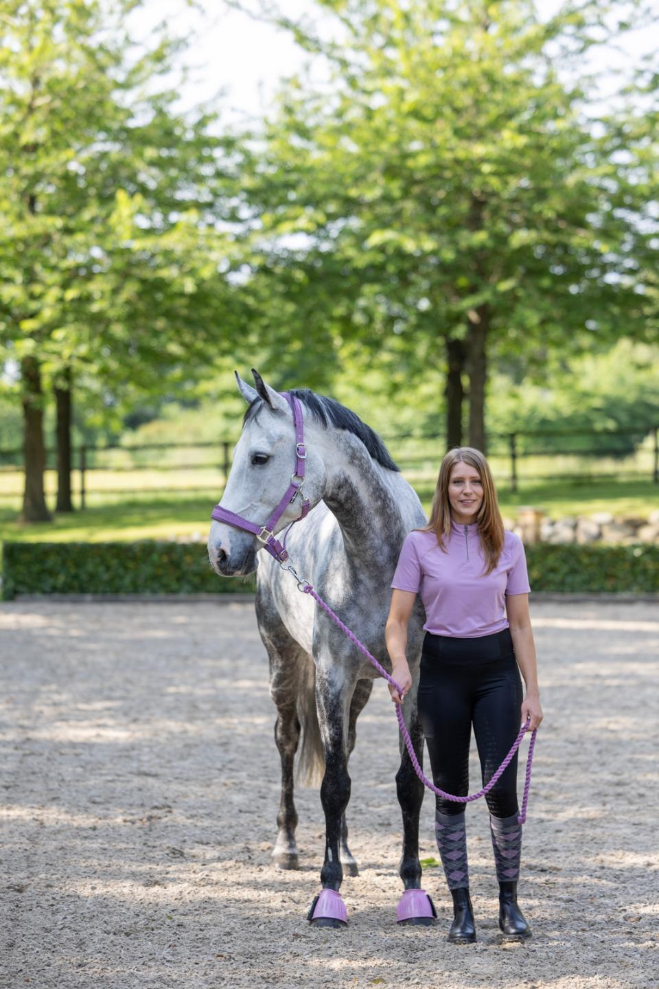 Equipage Hasty kurzärmelige Reitbluse mit Half-Zip
