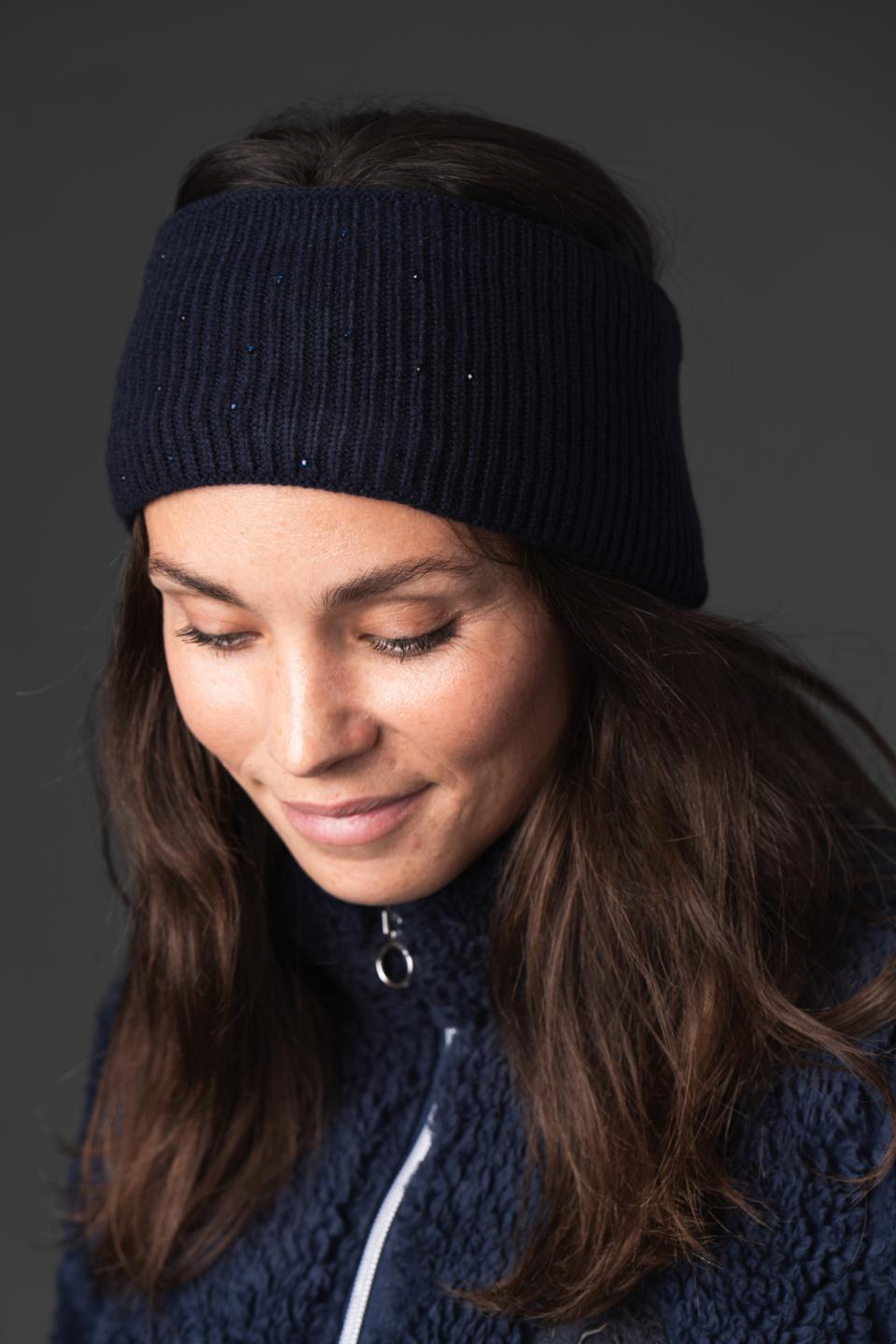 Equipage Vaina strikket pandebånd med sten