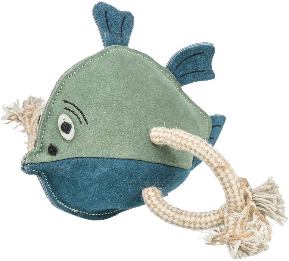 Trixie Fisk på reb, læder