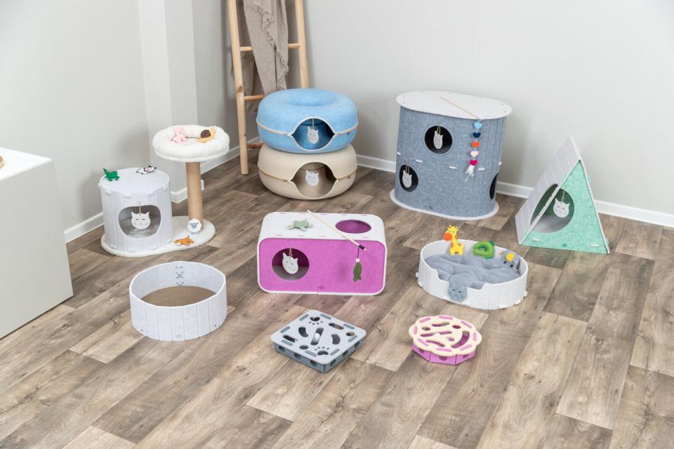 Trixie Emelie katteseng, filt, oval