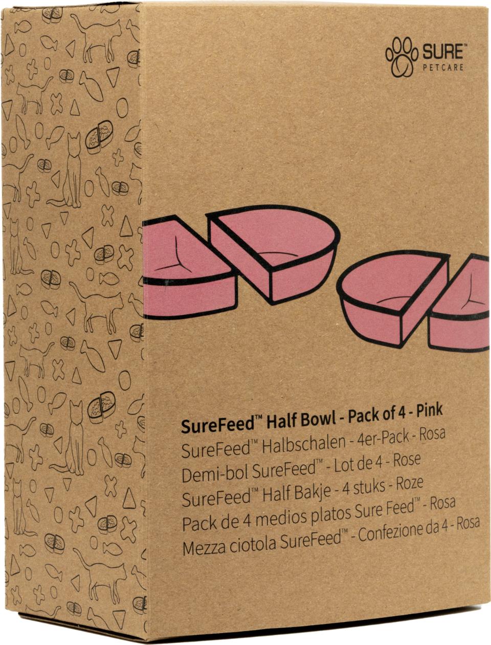 Surefeed halvskål - 4 stk.
