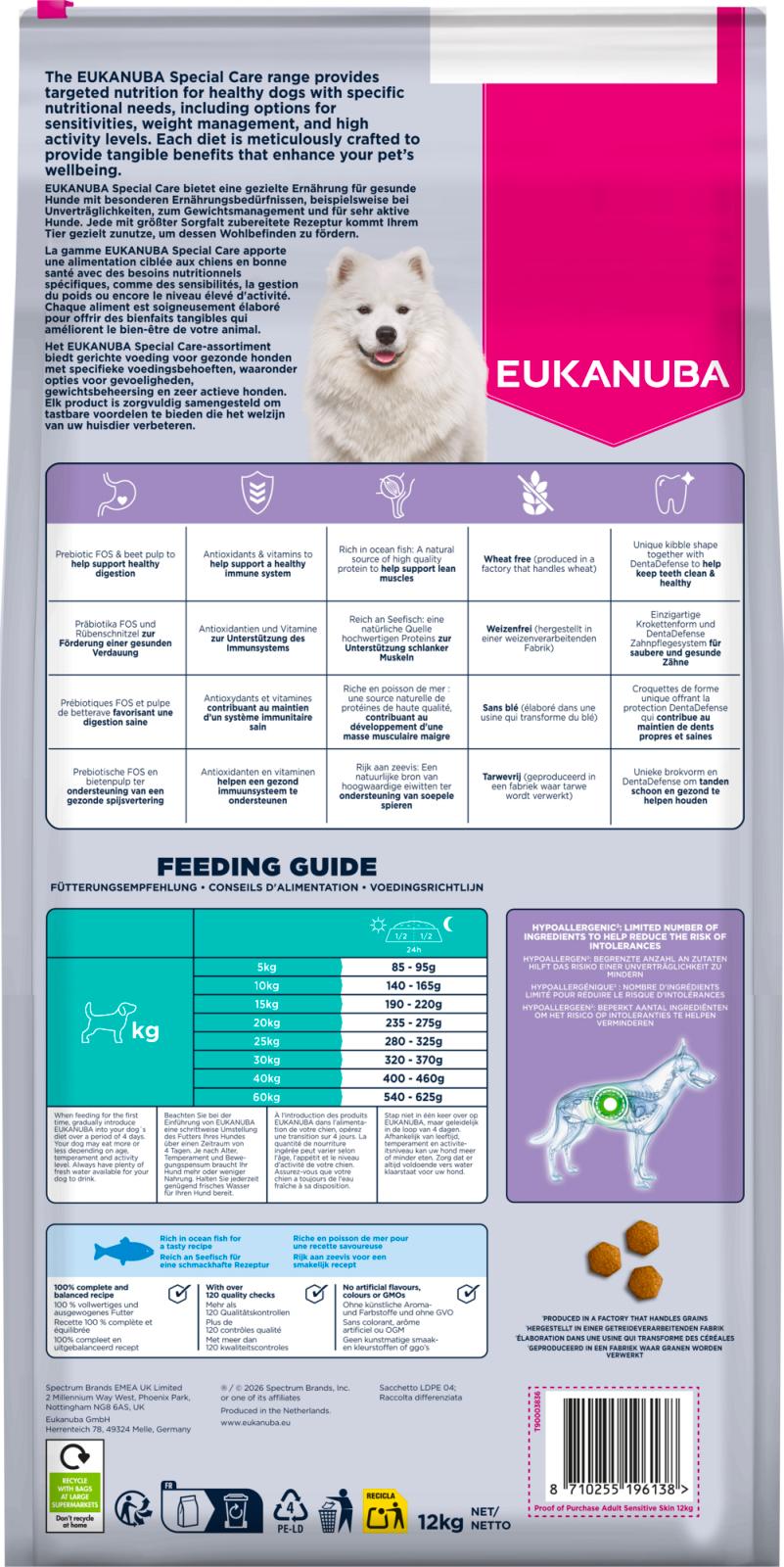 Eukanuba DailyCare Adult All Breeds Sensitive Skin