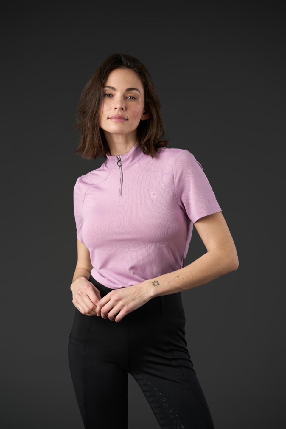 Equipage Hasty kurzärmelige Reitbluse mit Half-Zip