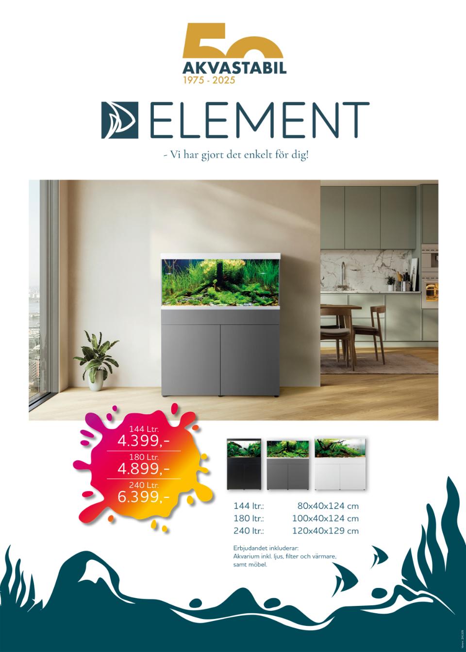 AkvaStabil ELEMENT kampagne plakat 50x70cm SE