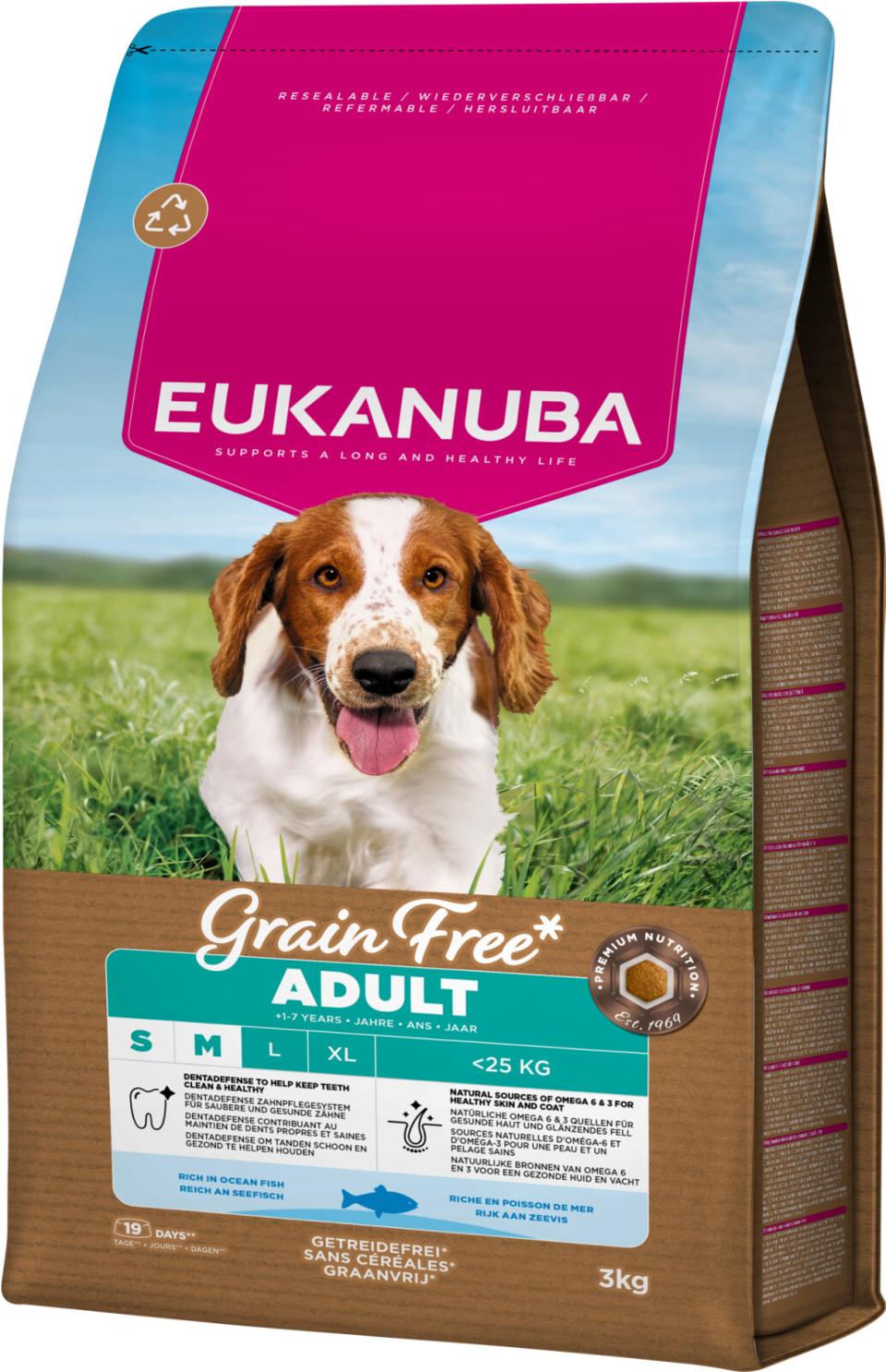 EUKANUBA Adult Small/Medium Grainfree Havsfisk