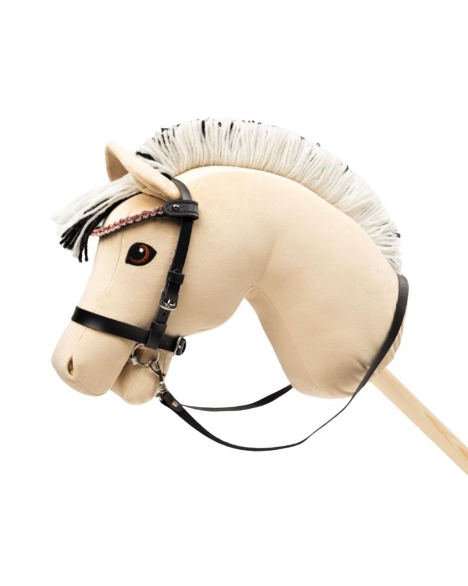 My Hobby Horse Browband, black with pink stones