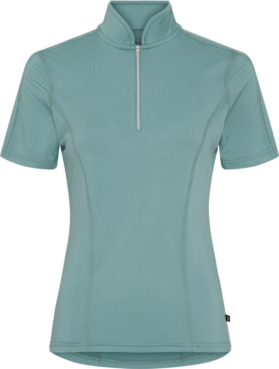 Equipage Awesome kortermet ridebluse med glidelås