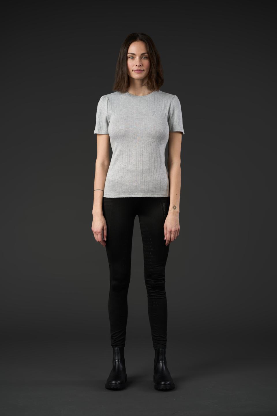 Equipage Alexa kurzärmeliges Glanz-T-Shirt