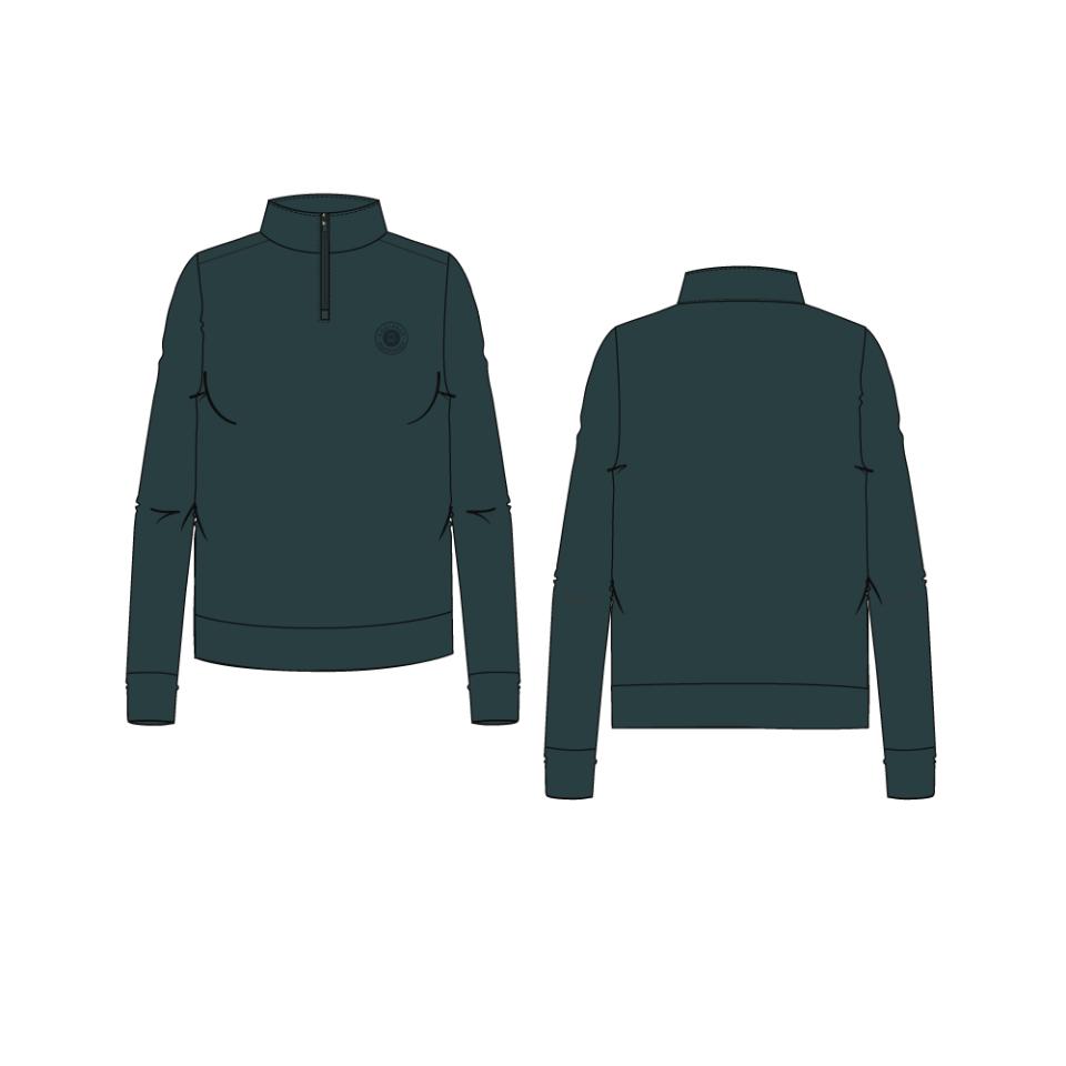 Equipage Vibeka trøje med halv lynlås