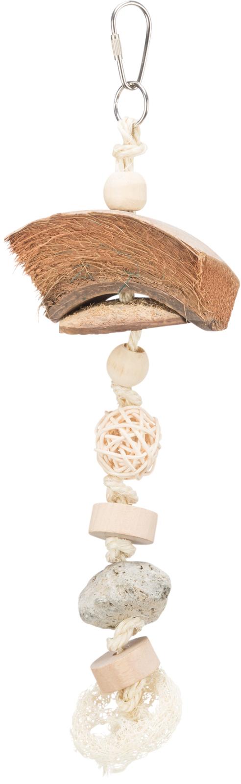 Natural toy, coconut/rattan/lava rock