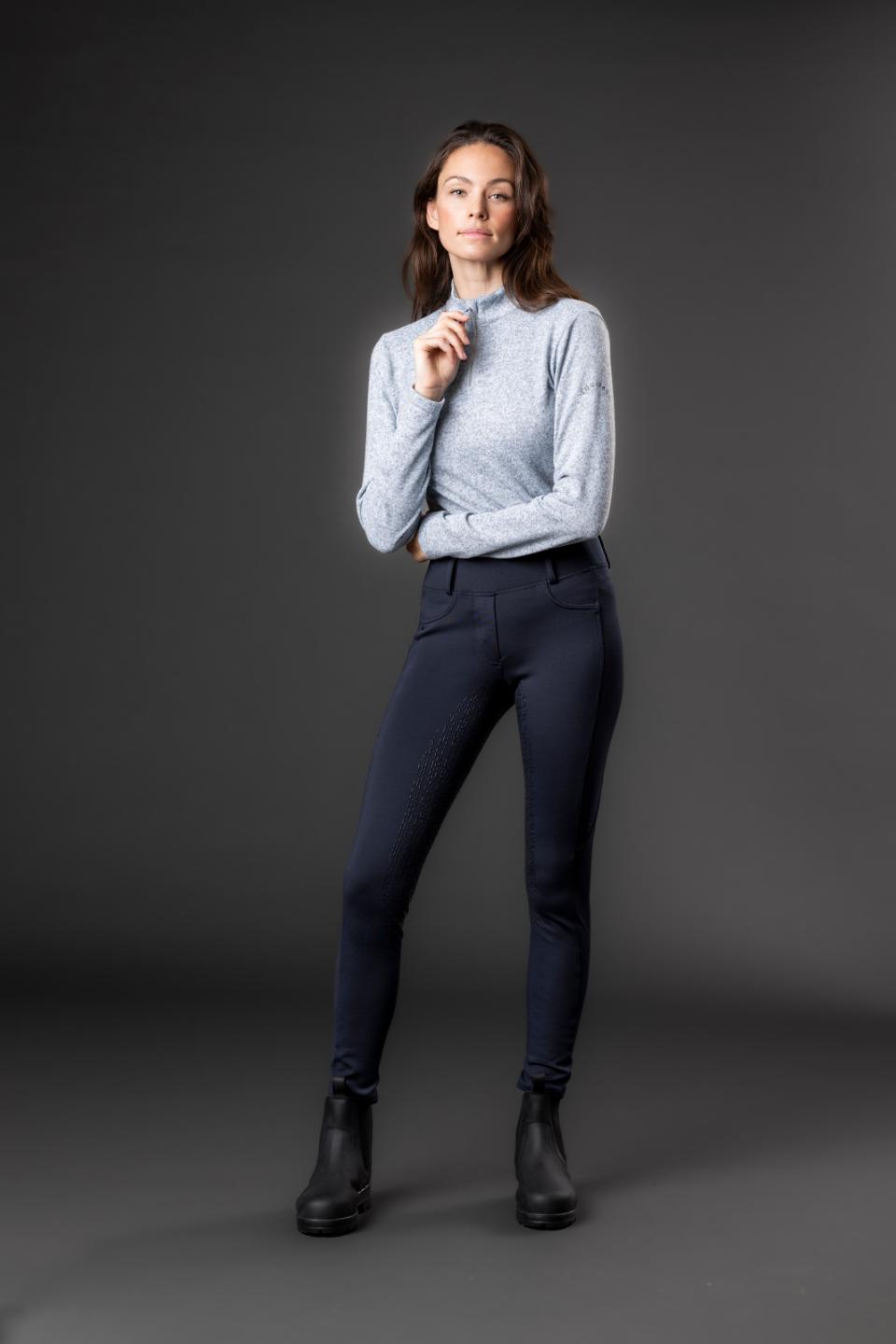 Equipage Stacey half-zip long-sleeved riding shirt