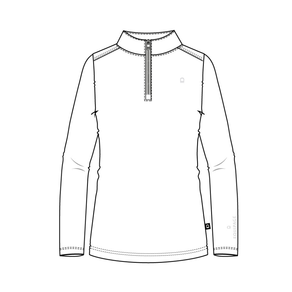 Equipage Kolyma langærmet stævne ridebluse til børn