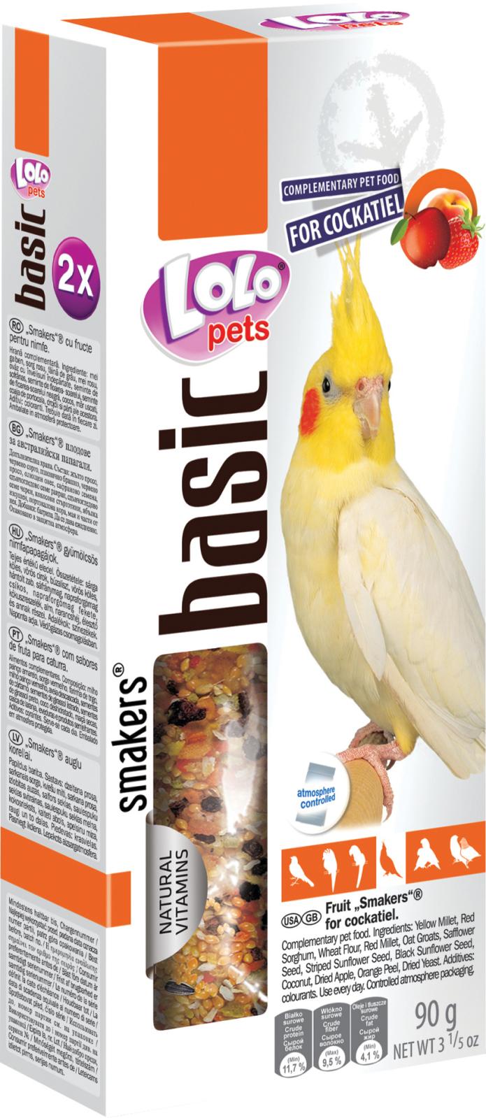 Lolo Pets Frøstænger Nymfeparakit m. frugt