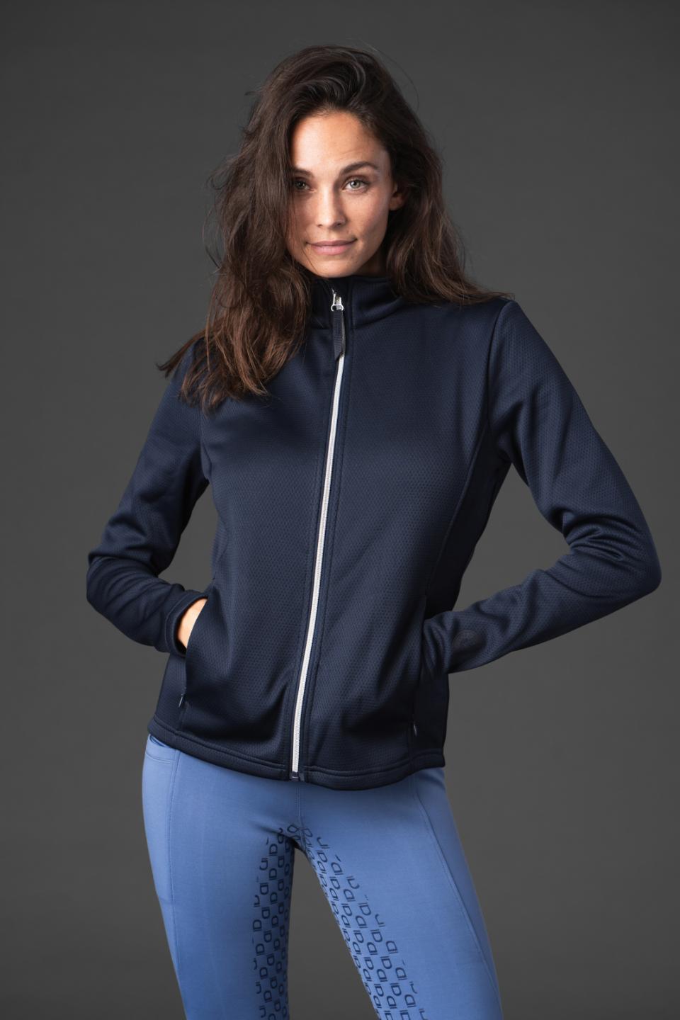 Equipage Vanabe cardigan med lynlås