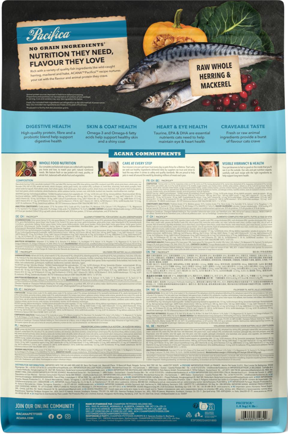 ACANA CAT Highest Protein Pacifica (makrill)