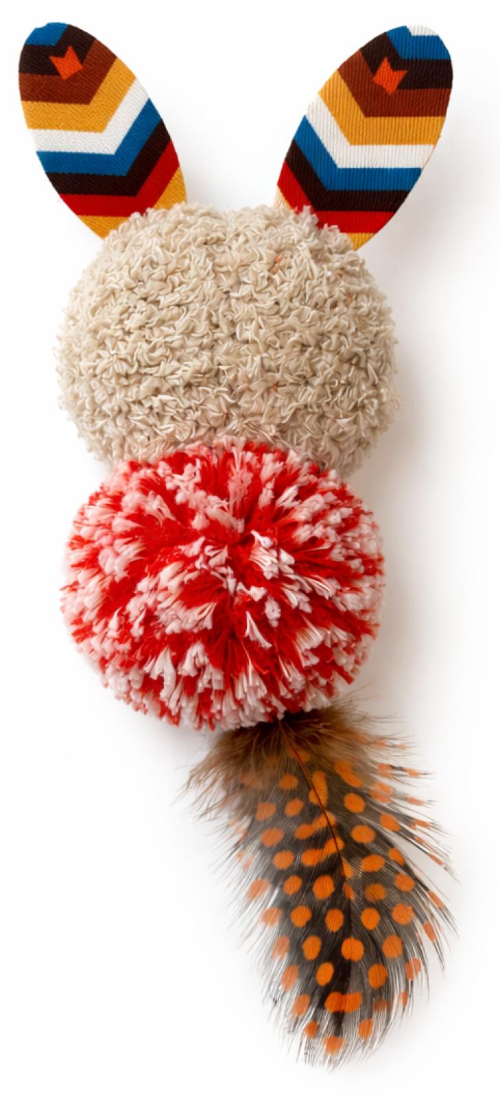 Companion Kanin plyschdjur med fjädrar