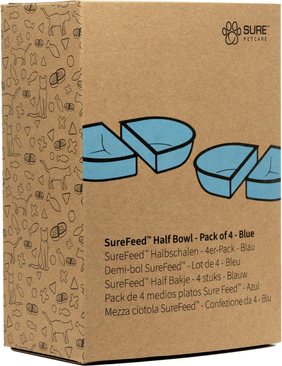 Surefeed halvskål - 4 stk.